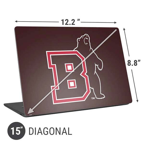 Brown University Bears Logo Universal Laptop 15in (12.2 x 8.8in) Skin
